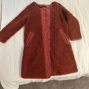 Anthropologie Reversible Duster Coat
